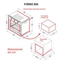 Ver imagem 2 de Forno Elétrico de Embutir 60 Litros Terim Black E60