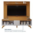Ver imagem 2 de Conjunto Painel Lyon + Rack Atenas Painel sem LED Off White/Naturalle Mavaular