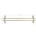 Ver imagem 3 de Conjunto 10 Organizadores Suportes de Taças 42cm Porta Taças Retos Dourado