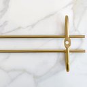 Ver imagem 6 de Conjunto 10 Organizadores Suportes de Taças 42cm Porta Taças Retos Dourado