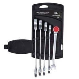 Jogo de Chave Eda Combinada com Catraca 5 Peças 8 a 14 mm - 3