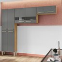 Ver imagem 1 de Kit Cozinha Ambiente Nala 3 Peças Freijó Gris - Kits Paraná