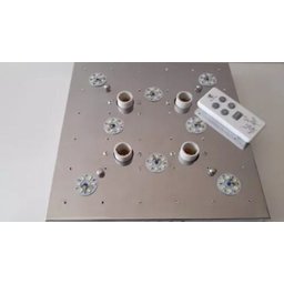 Lustre Plafon Cristal com Super LED 30cms - Controle Remoto - 5