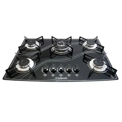 Fogão Cooktop Tripla Chama 5 Bocas Safanelli