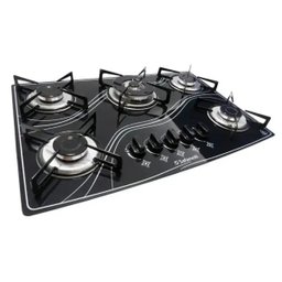 Fogão Cooktop Tripla Chama 5 Bocas Safanelli - 5 Fogão Cooktop Tripla Chama 5 Bocas Safanelli - 5