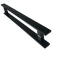 Ver imagem 1 de Puxador Duplo Chato 40x10mm Inox Preto 40 Cm Stanfer