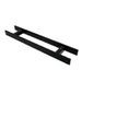 Ver imagem 2 de Puxador Duplo Chato 40x10mm Inox Preto 40 Cm Stanfer