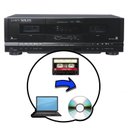 Ver imagem 1 de Reprodutor Conversor Fita K7 Via USB para Pc Dupla Entrada Formato Mp3 (Tape2Pc)