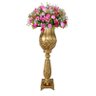 Vaso Decorativo Flores Resina Festa Casamento Dourado 77cm - 1