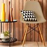 Kit 4 Cadeiras Decorativas Eiffel Charles Eames Nude com Pés de Madeira - Lyam Decor - 3