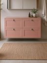 Ver imagem 1 de Gabinete para Banheiro com Tampo 120cm Retro MDF Rosa Milano - On Móveis