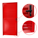 Ver imagem 2 de Porta Veneziana Alumínio 86 Dir. Vermelho Brimak