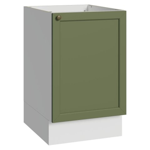 Balcão de Cozinha 50cm 1 Porta (sem Tampo) Branco/verde Vik Madesa