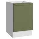 Ver imagem 1 de Balcão de Cozinha 50cm 1 Porta (sem Tampo) Branco/verde Vik Madesa