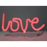 Luminária de Mesa Led Neon Vermelho Love - 2