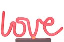 Ver imagem 1 de Luminária de Mesa Led Neon Vermelho Love