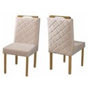 Ver imagem 4 de Conjunto Sala De Jantar Topazio 4 Lugares 4 Cadeiras Mel