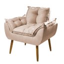 Ver imagem 5 de Kit 2 Poltronas Opala e Namoradeira - Sala, Quarto, Recepção:bege