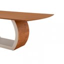 Ver imagem 5 de Mesa para Sala de Jantar Ellis 180cm Madeira Moderna Mobília Cinamomo com Off White-cinamomo Imbuia