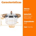 Ver imagem 6 de Panela de Pressão Brinox Vanilla Antiaderente 5,4l Indução Ceramiclife Pressure 4953/103