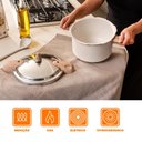 Ver imagem 5 de Panela de Pressão Brinox Vanilla Antiaderente 5,4l Indução Ceramiclife Pressure 4953/103