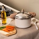 Ver imagem 4 de Panela de Pressão Brinox Vanilla Antiaderente 5,4l Indução Ceramiclife Pressure 4953/103
