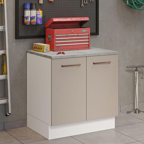 Balcão Multiuso 80cm 2 Portas Agata Madesa