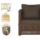 Ver imagem 4 de Mesa e 1 Poltrona Madri Corda Náutica Estofado 9 Trama Marrom