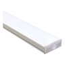 Perfil Fita Led Sobrepor 2 Metros 18x8mm Slim Branco Difusor Fosco R1-b - 8