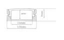 Ver imagem 4 de Perfil Fita Led Sobrepor 2 Metros 18x8mm Slim Branco Difusor Fosco R1-b