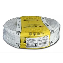 Cabo Paralelo 2x1,5mm Branco - 75 Metros - Ampére do Brasil - 1