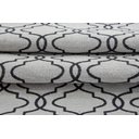 Ver imagem 4 de Tapete Para Sala ou Quarto Antiderrapante 2,50M x 1,32M Geométrico Branco e Preto