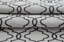 Ver imagem 4 de Tapete Para Sala ou Quarto Antiderrapante 2,50M x 1,32M Geométrico Branco e Preto