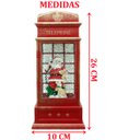 Ver imagem 6 de Cabine Telefone Inglês Dog Papai Noel Natal Musical de 26cm