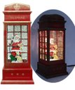Ver imagem 3 de Cabine Telefone Inglês Dog Papai Noel Natal Musical de 26cm