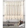 Cortina de Renda - Copa e Cozinha - Frutas - Bege - 2,20M x 1,20M - para Varão - Cortilester - 1