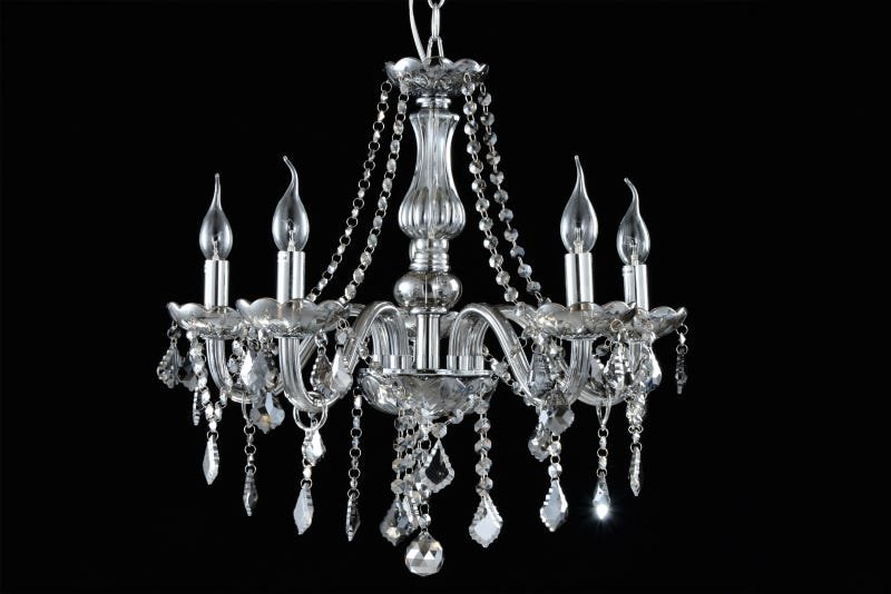 Lustre Maria Thereza 5 Braços Em Cristal Fume Lc1416-5.000 | MadeiraMadeira