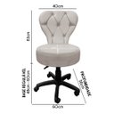 Ver imagem 6 de Cadeira Mocho Soft Escritório Estética Veludo - Sofa Store:veludo Bege Marfim