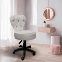 Ver imagem 7 de Cadeira Mocho Soft Escritório Estética Veludo - Sofa Store:veludo Bege Marfim