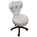 Ver imagem 2 de Cadeira Mocho Soft Escritório Estética Veludo - Sofa Store:veludo Bege Marfim