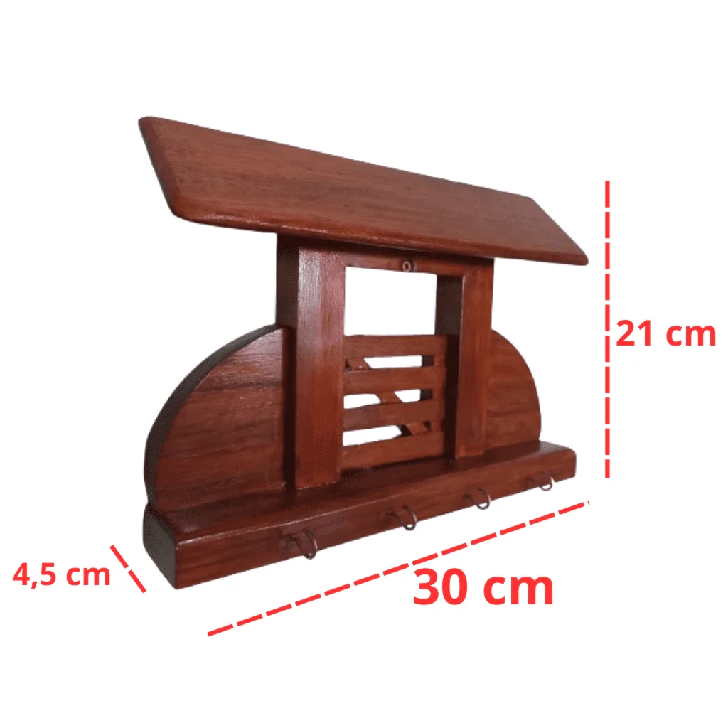 Ver imagem 4 de Porta Chaves Casa Parede Decoração Madeira Porteira Fazenda