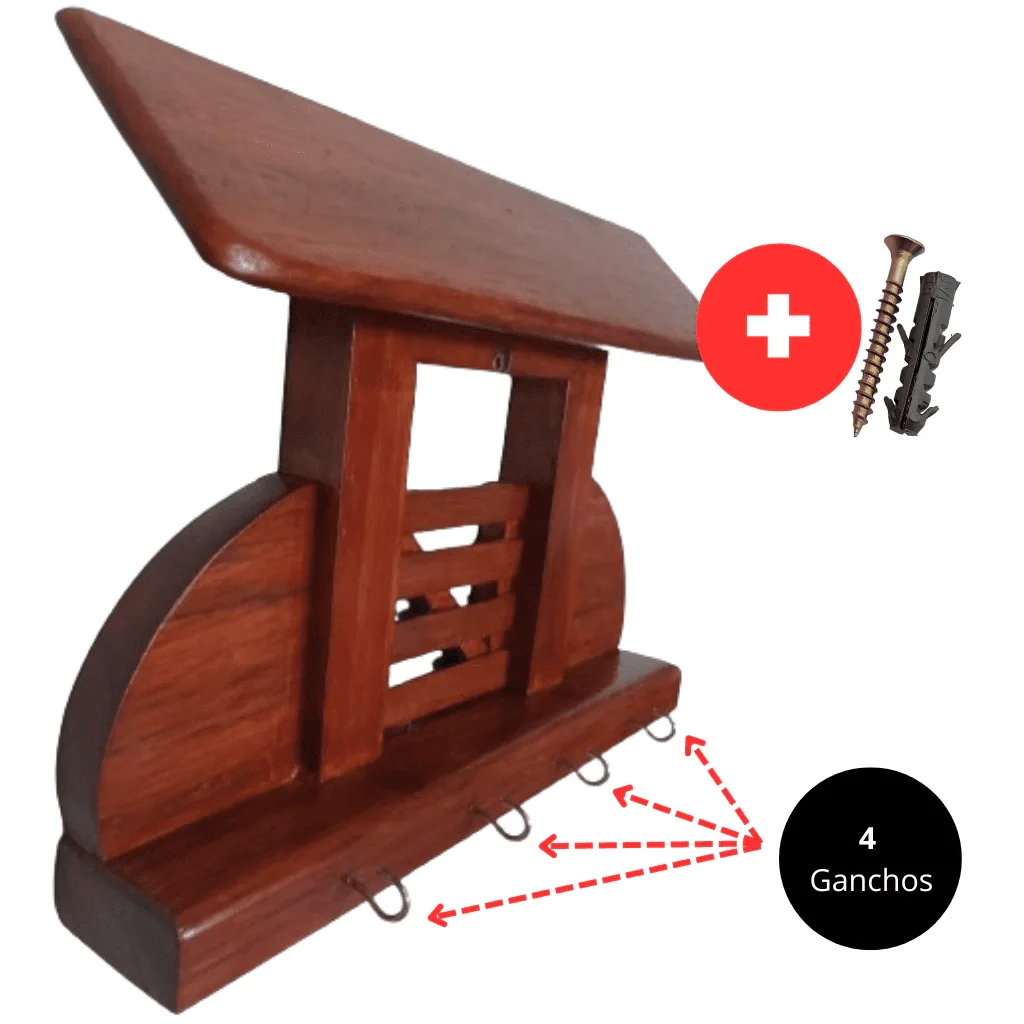 Ver imagem 3 de Porta Chaves Casa Parede Decoração Madeira Porteira Fazenda