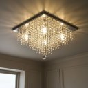 Ver imagem 3 de Lustre Plafon de Cristal Legítimo 40cm para Sala de Jantar e Estar - Luminária Luxo Lúmens Design