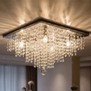 Ver imagem 1 de Lustre Plafon de Cristal Legítimo 40cm para Sala de Jantar e Estar - Luminária Luxo Lúmens Design