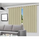 Ver imagem 2 de Cortina Corta Luz - Blackout - com Ilhós - 2,80M x 2,50M - Bege - Vida Pratika