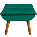 Ver imagem 3 de Puff Decorativo Pés Palito Charger Veludo Verde G19 - Gran Belo