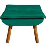 Puff Decorativo Pés Palito Charger Veludo Verde G19 - Gran Belo - 3