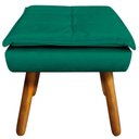 Ver imagem 2 de Puff Decorativo Pés Palito Charger Veludo Verde G19 - Gran Belo