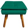 Puff Decorativo Pés Palito Charger Veludo Verde G19 - Gran Belo - 2