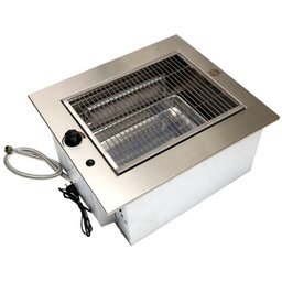 Churrasqueira De Embutir A Gás Natural Inox Prática - 1